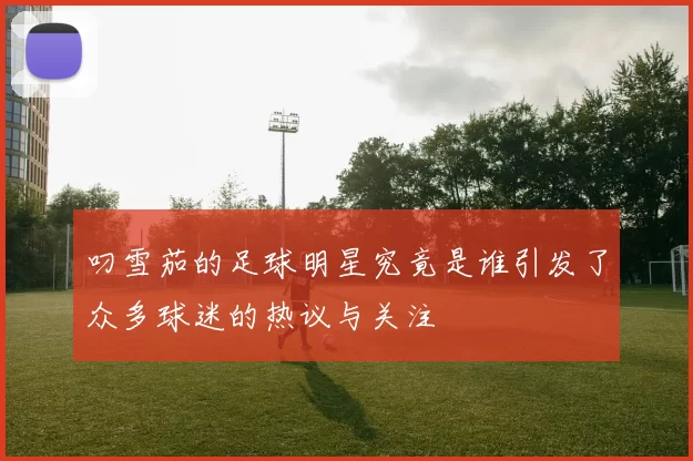 叼雪茄的足球明星究竟是谁引发了众多球迷的热议与关注