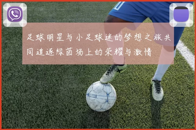 足球明星与小足球迷的梦想之旅共同追逐绿茵场上的荣耀与激情